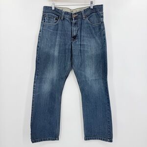 Ditch Plains Y2K Street Classic Blue Denim‎ Jeans Size 34x32 Grunge Baggy